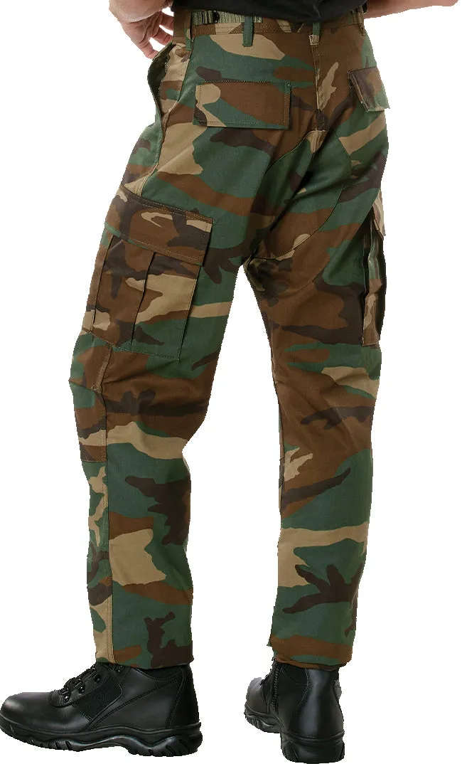 Woodland Camouflage - Military BDU Pants (Polyester/Cotton Twill)
