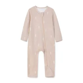 Zipper Baby Romper One Piece - Pine